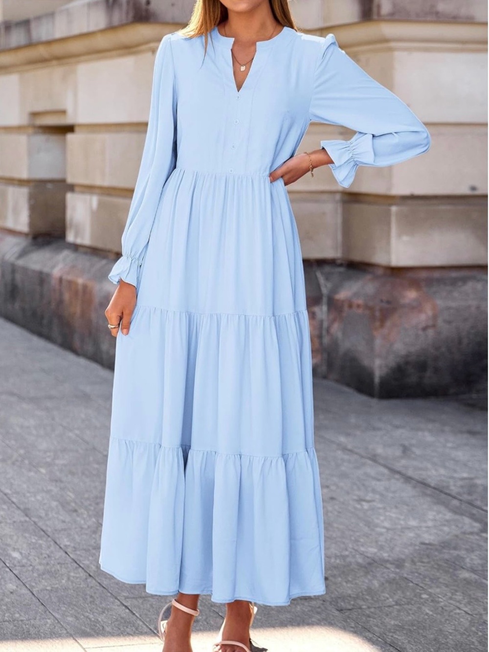 Long Sleeve Boho Maxi Dress | Size Small | NWT